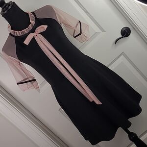 Unlabeled pink and black junior dress